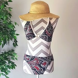 Ralph Lauren Paisley 2 Piece Floral Swimwear Size 10